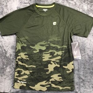 AND1 Quiet Storm Performance Top Mens Small Rosin Green Camo ANM163TE06013